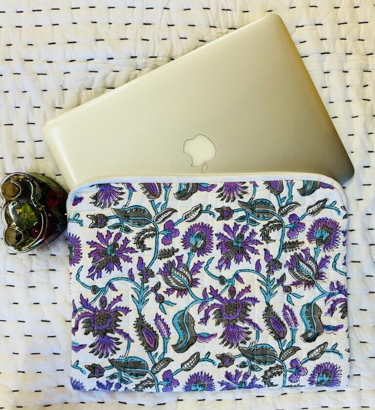 Block Print Laptop Sleeve