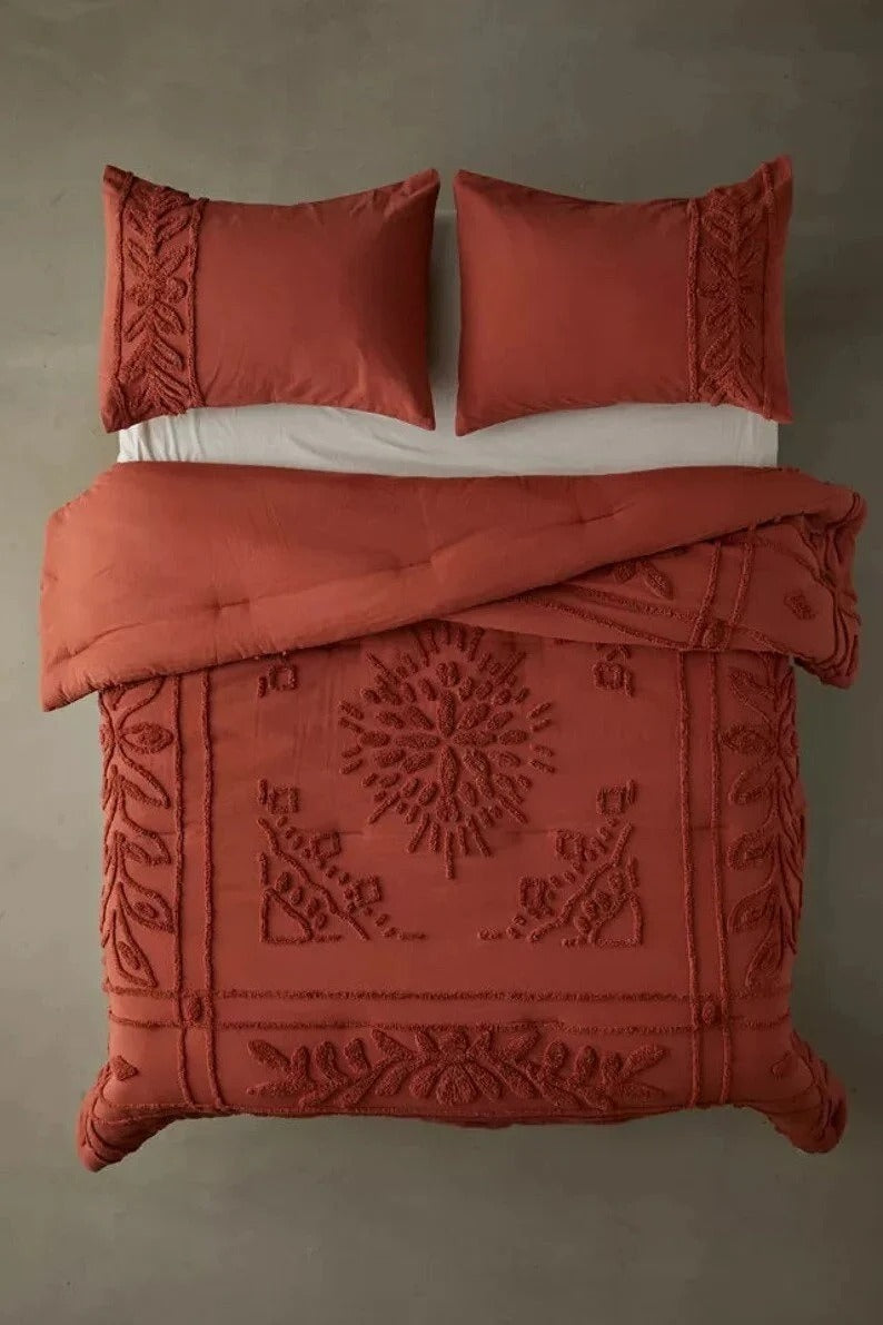King/Queen/Twin Size Cotton Duvet Cover Set