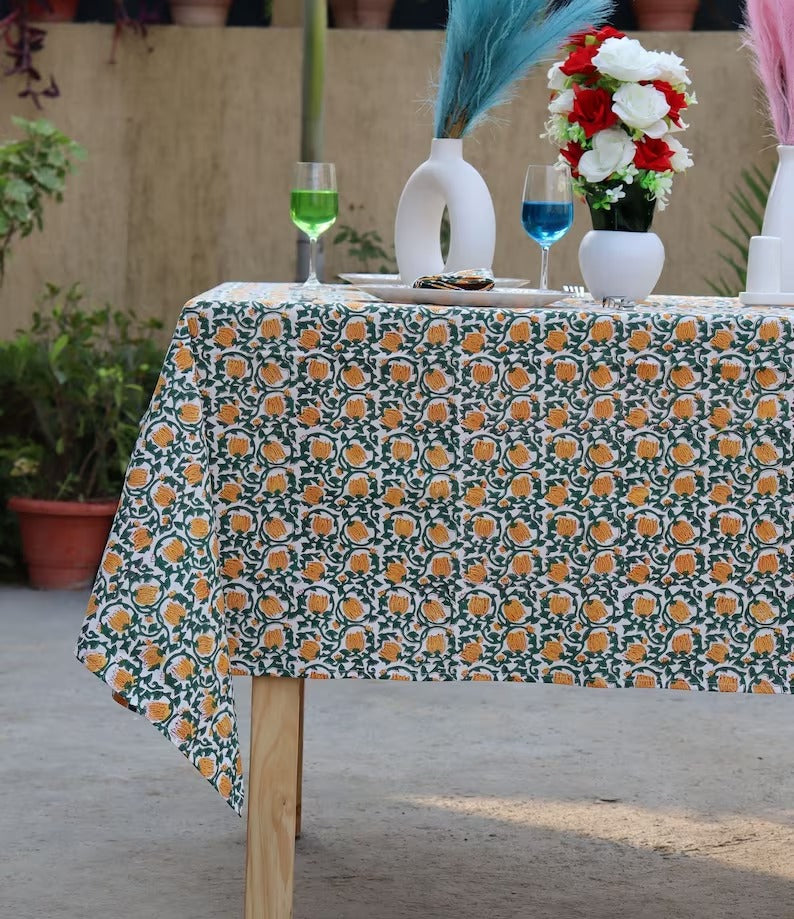 Handmade Floral Tablecloth