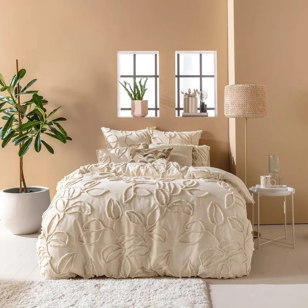 3 Piece Natural Tufted Duvet Cover