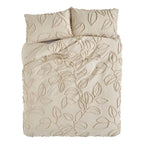 3 Piece Natural Tufted Duvet Cover
