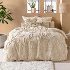 3 Piece Natural Tufted Duvet Cover