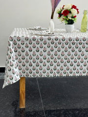 Vintage Cotton Block Print Tablecloth| Square Rectangle Floral Dining Table Cover Home Decor Housewarming Gifts For Kitchen Table Decor
