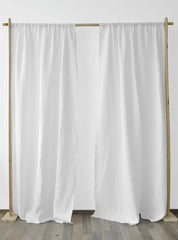 Natural Cotton curtains, Blackout curtains, 1 window curtain panel, Custom drapery panels with tape for Rod Pocket , Handmade window treatments Boho Farmhouse Large Curtains Home Decor Curtains Living Room Curtains In All Custom Sizes