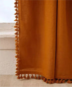 Burnt Orange Cotton Curtains