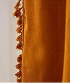 Burnt Orange Cotton Curtains