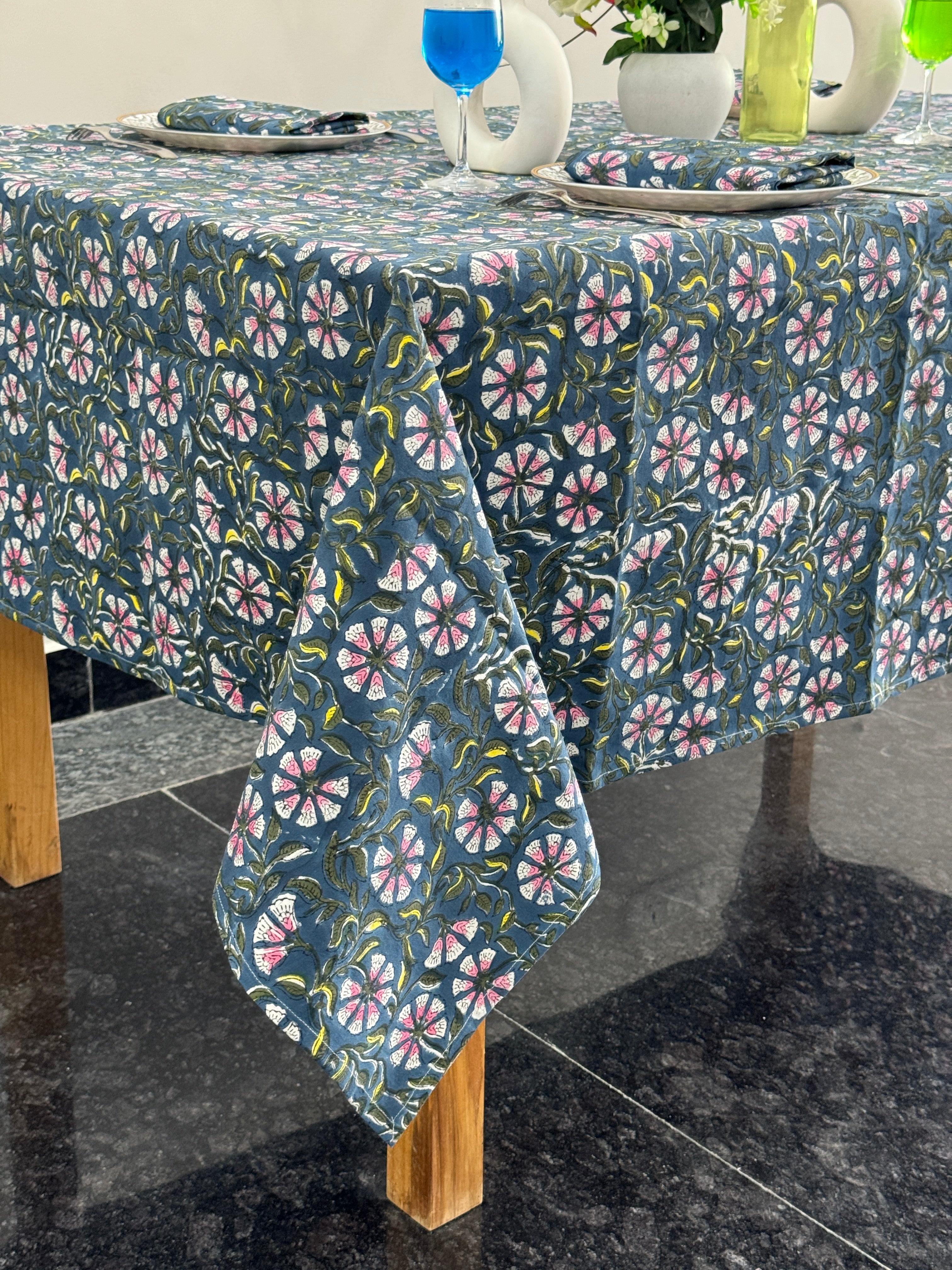 Floral Print Cotton Napkins
