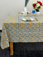 Boho Vintage Block Print Tableclot