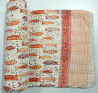 Cotton Indigo Kantha Quilts