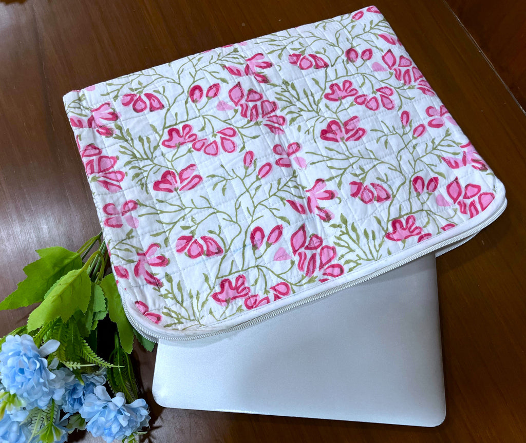 Block Printed Floral Laptop