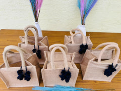 20 Pc Handmade Jute Tote Bag, Women's Grocery Bag, Custom Size Bag, Gift Bag For Her,  Personalized Burlap Tote Bag