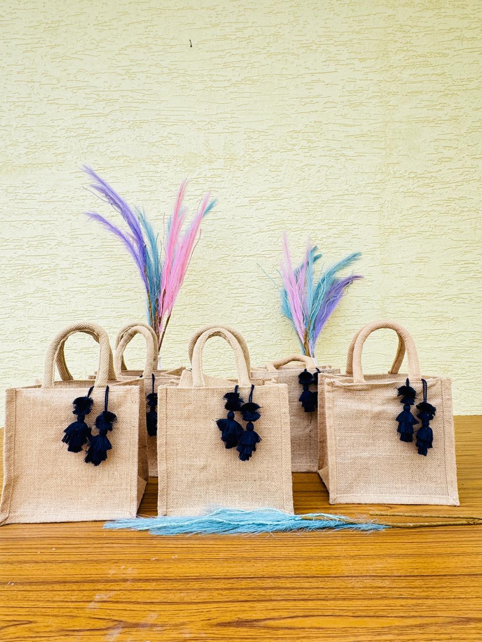 10 Small Jute bags