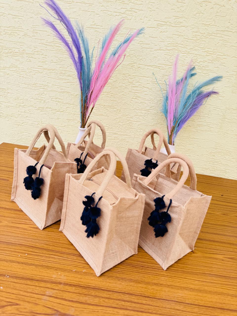 50Pieces Jute Tote Bag
