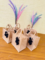 50Pieces Jute Tote Bag
