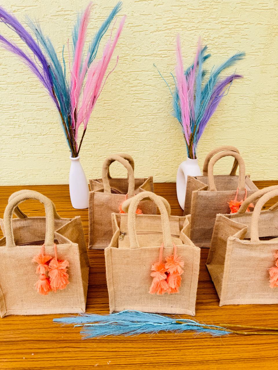 10 Small Jute bags