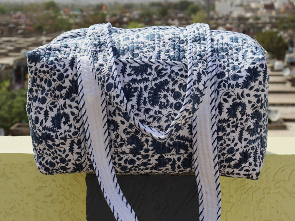 Cotton Quilted Overnight Bag