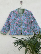 Hand Blocked Printed Quilted Jacket