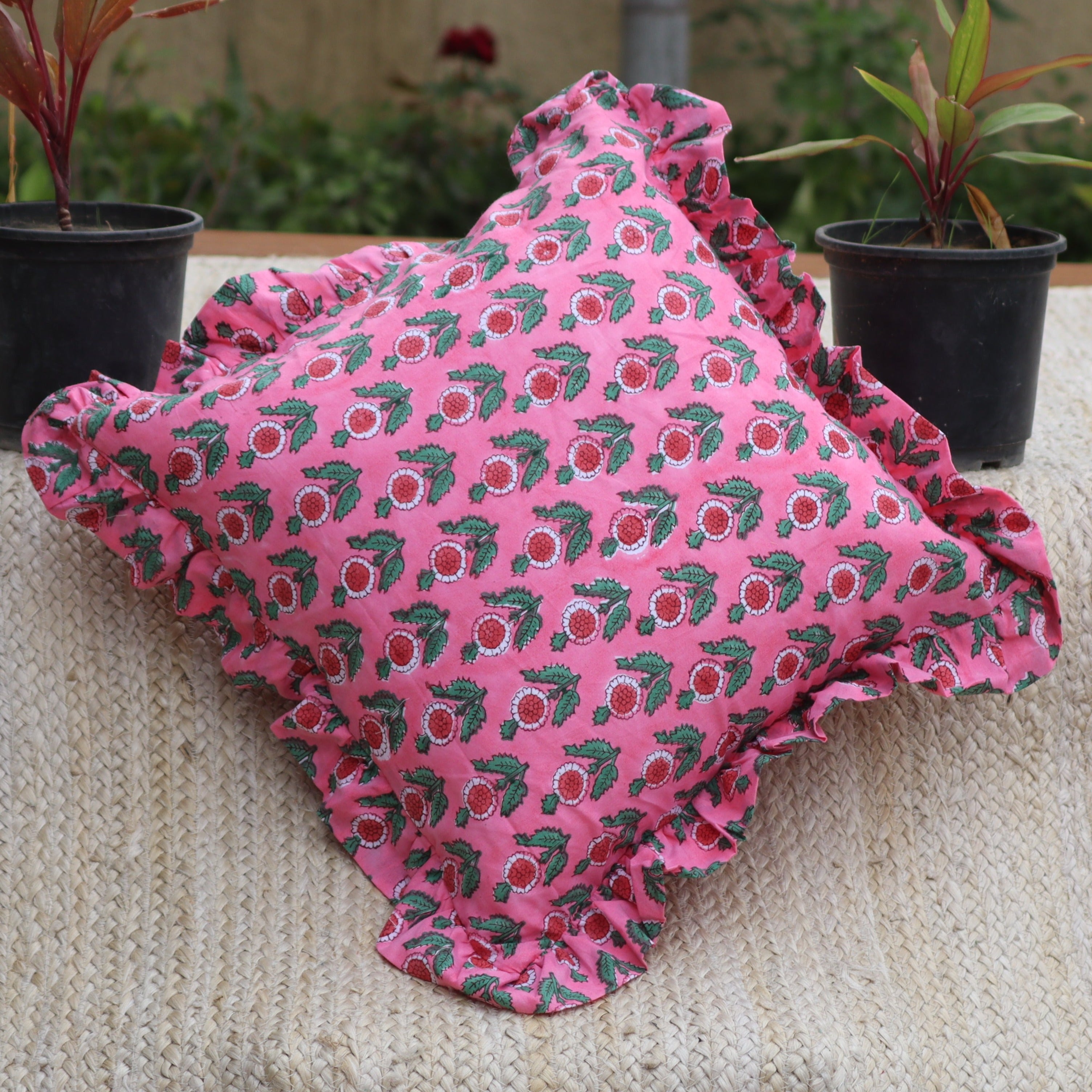 Floral Cushion Cover 16x16Inches