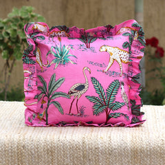 Hand Block Print Throw Pillows, Handmade Cotton Vintage Cushion Cover, Bedroom Decor/ Sofa Decor Pillow, 14x14 - 24x30 Inch Pillowcase/ Sham