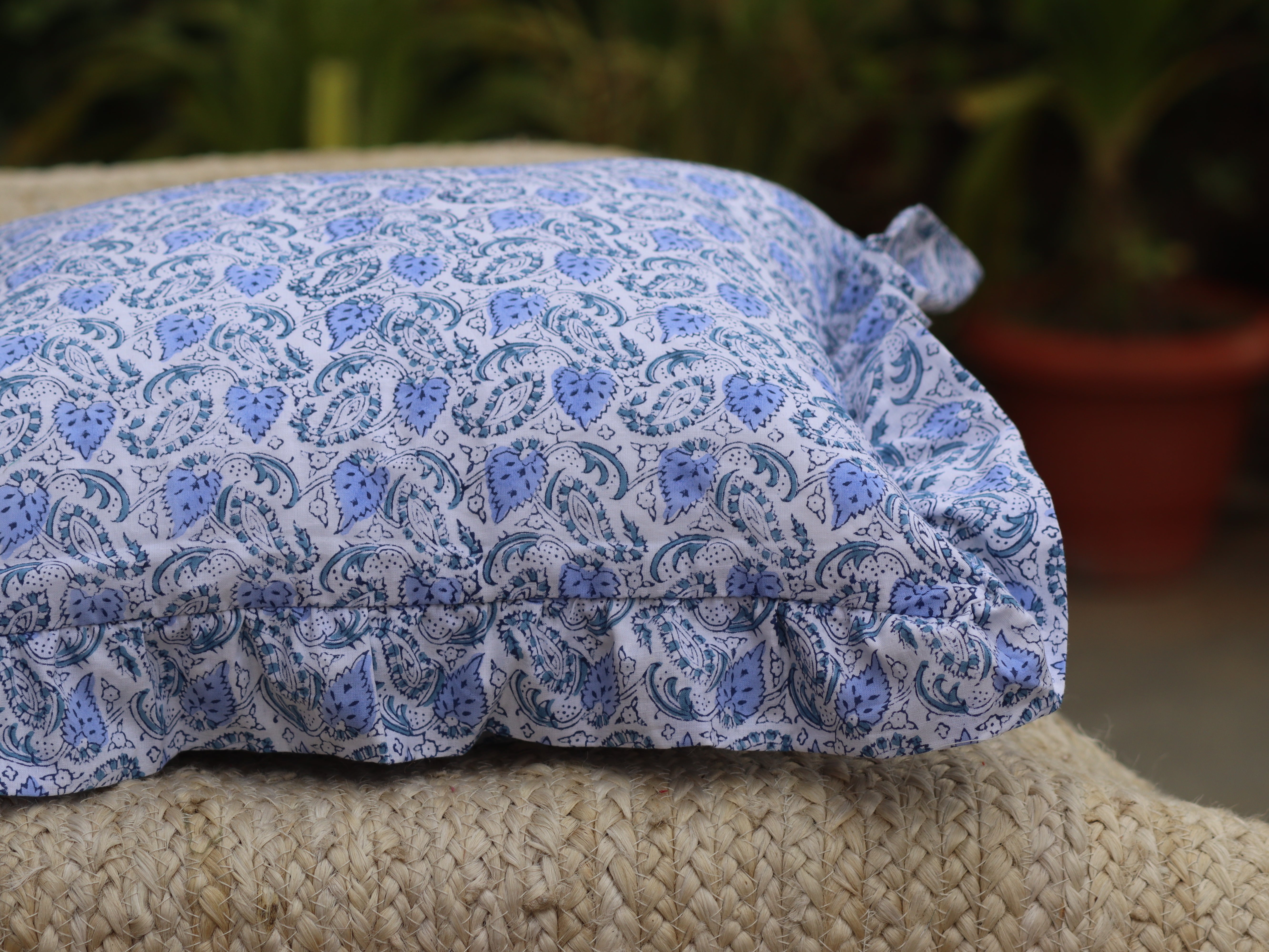 Handmade Pillow Cover For Home Decor, Indian Cotton Pillowcase, Cushion Cover For Sale