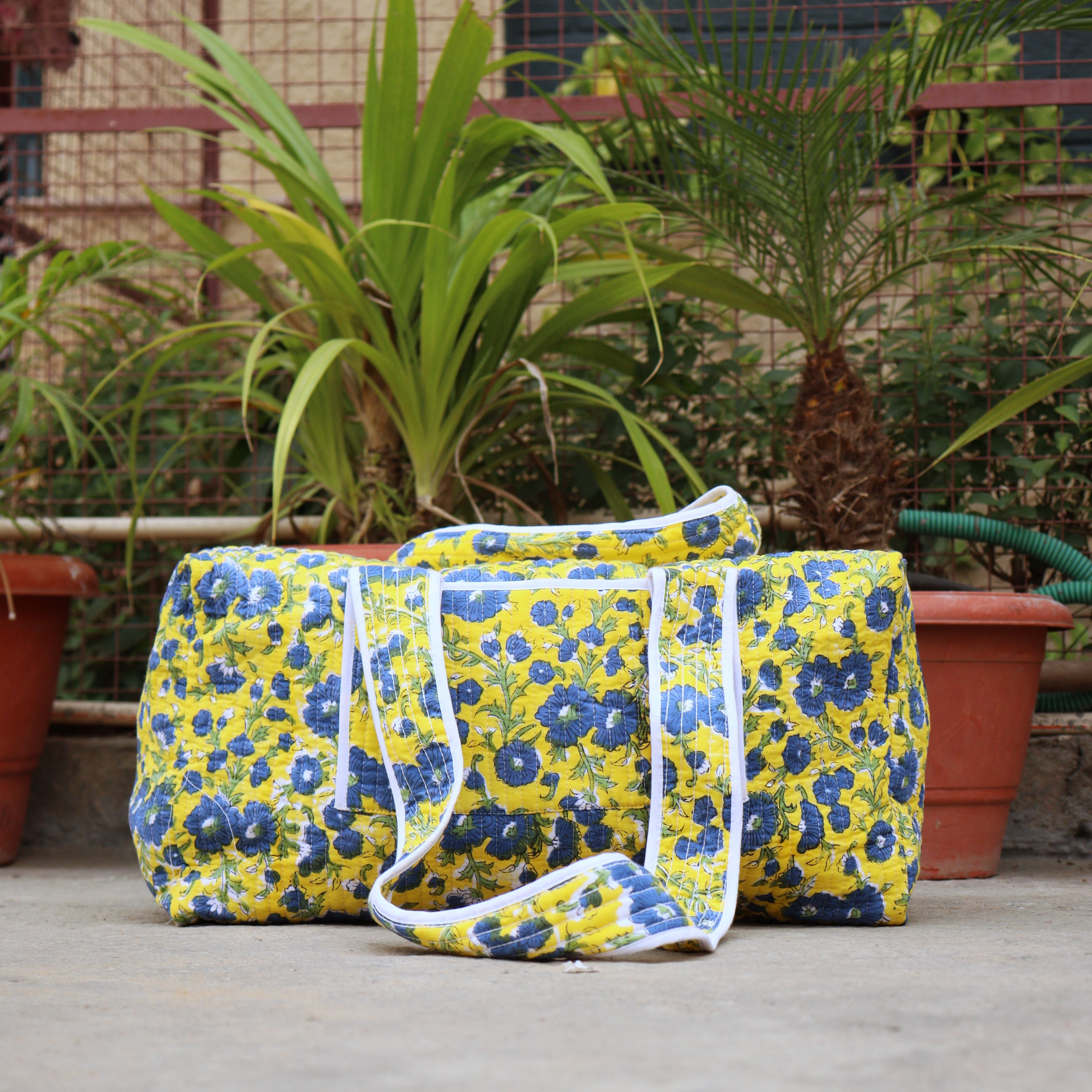 Custom Quilted Duffle Bag