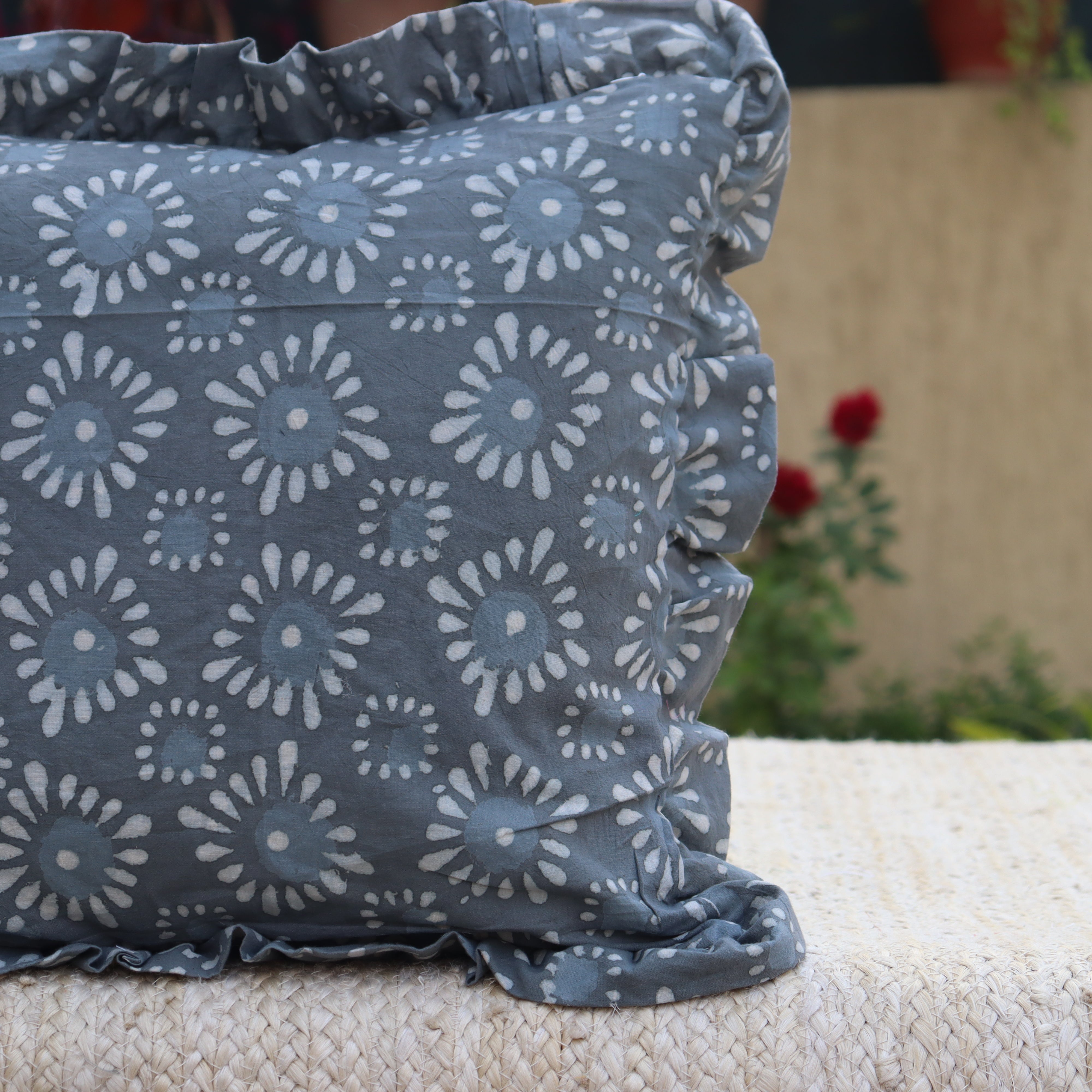 Pillow Cover handmade Cushion Cover Cotton Block Print Pillow Cover Handicraft Handloom