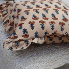 100% Indian Cotton Block Printed Handmade Pillow Cover/ Cushion Cover For Sale