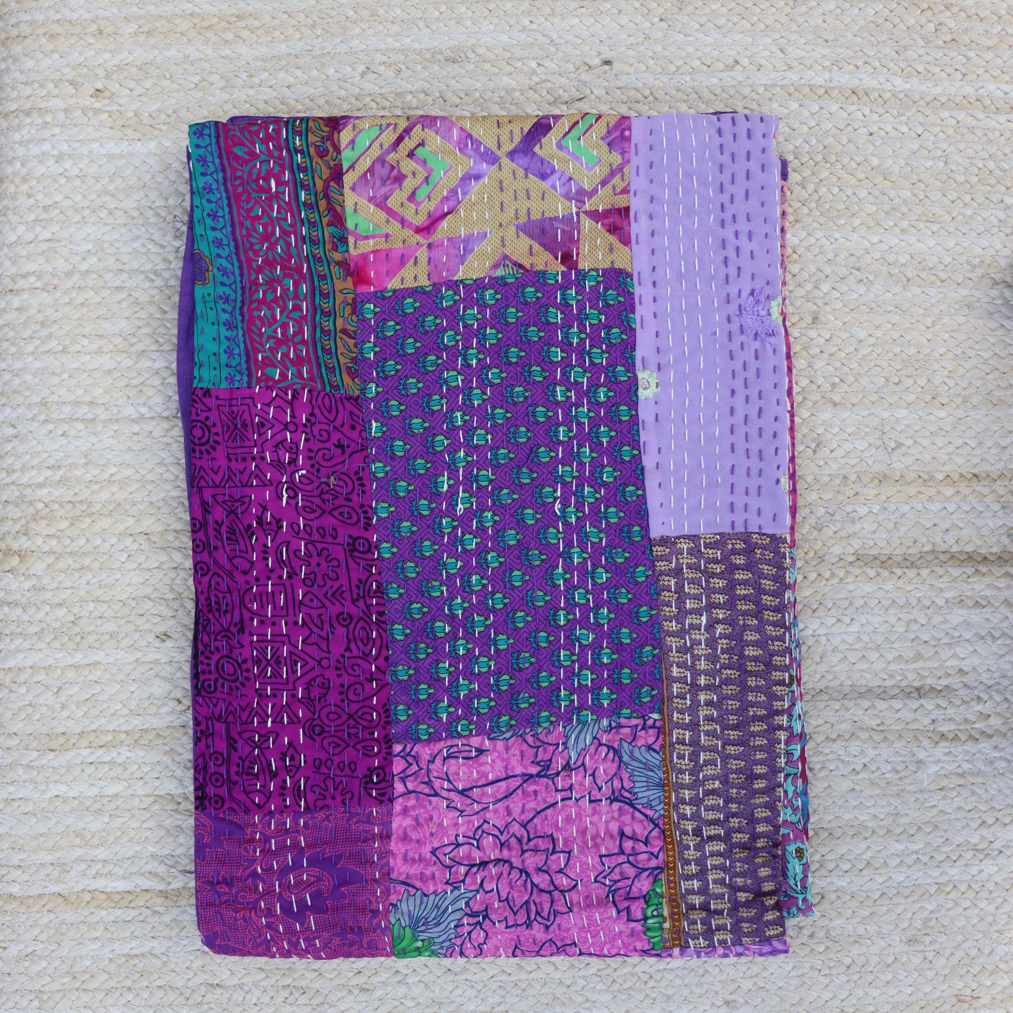 Silk Patchwork Quilt