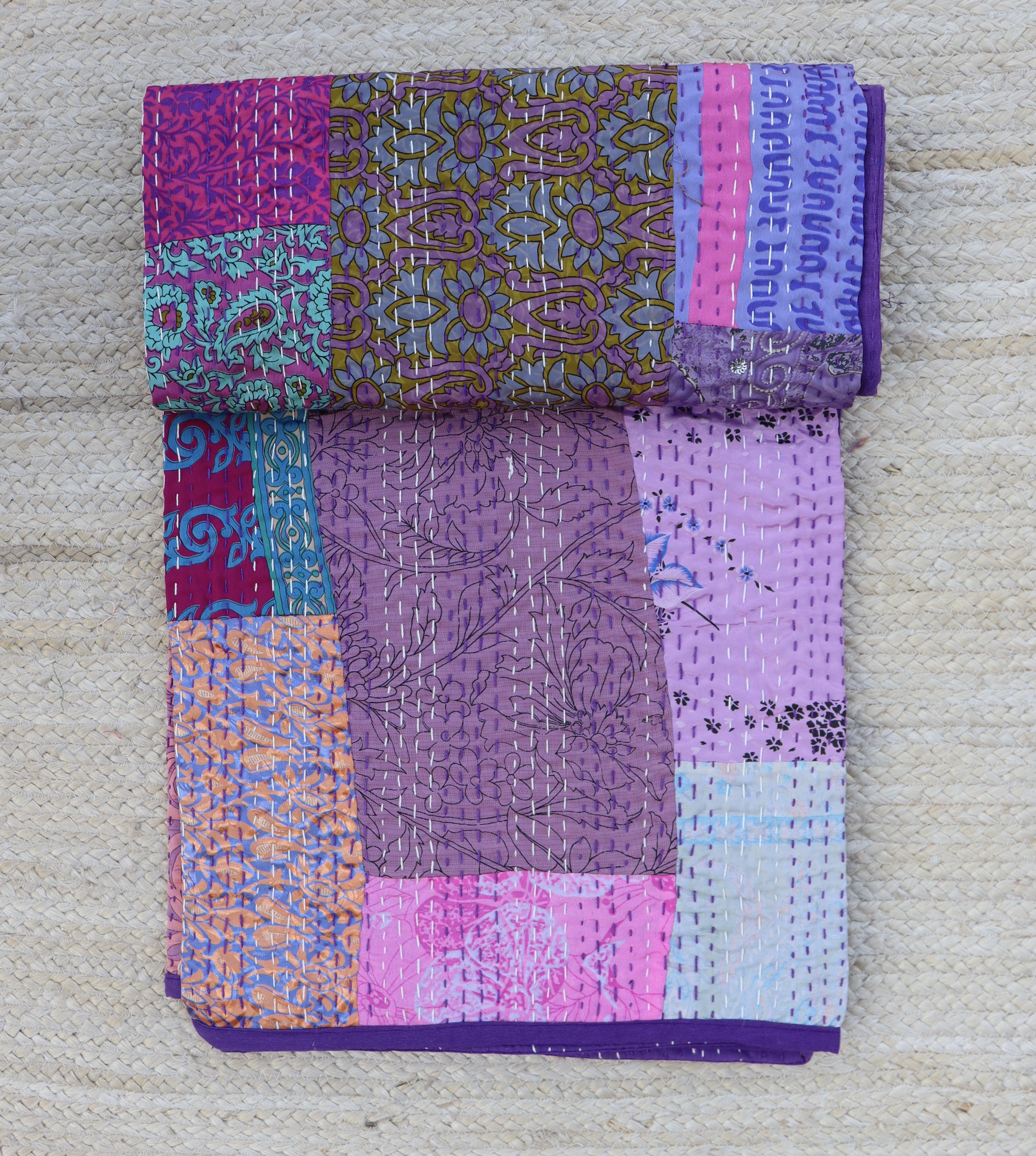 Silk Patchwork Quilt