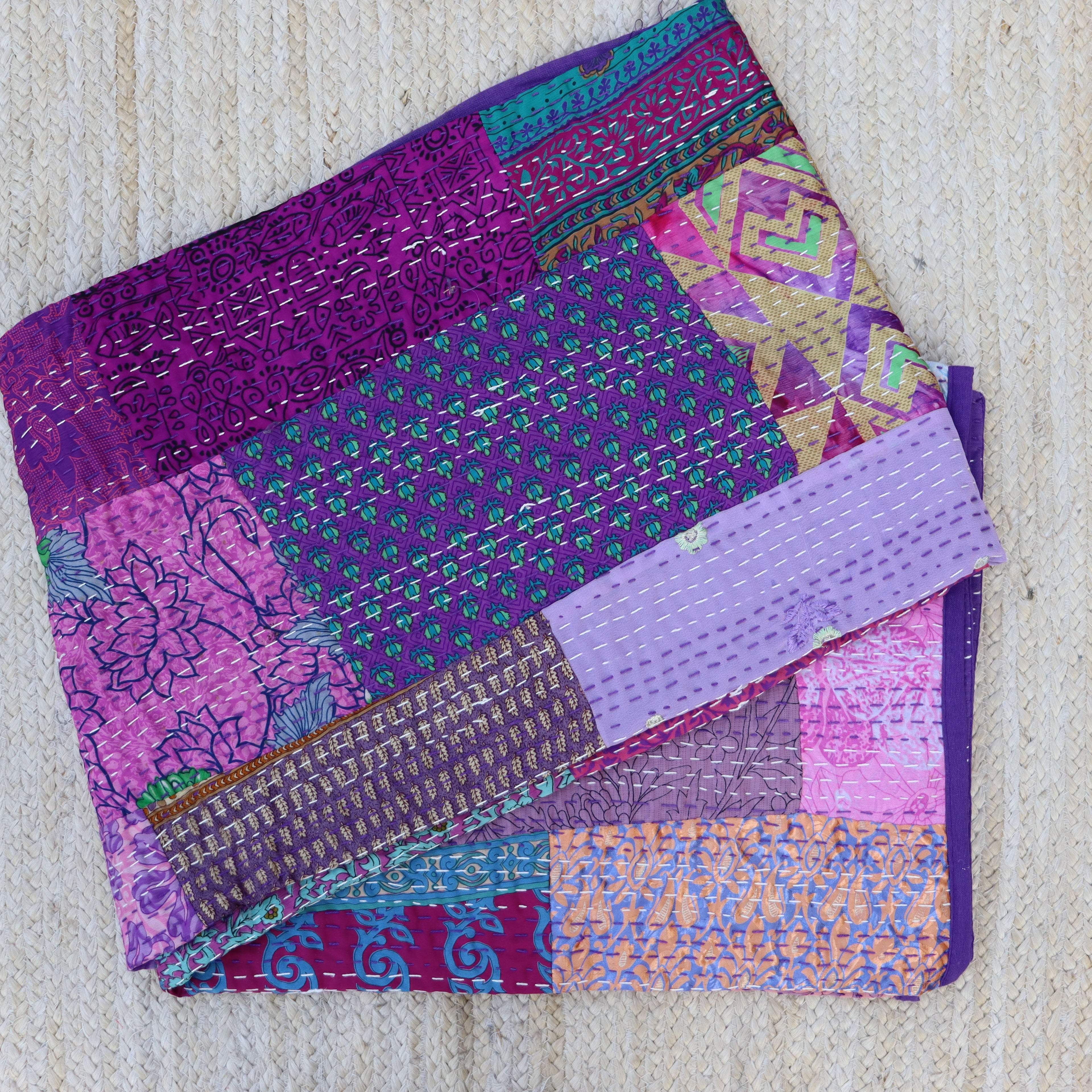 Silk Patchwork Quilt