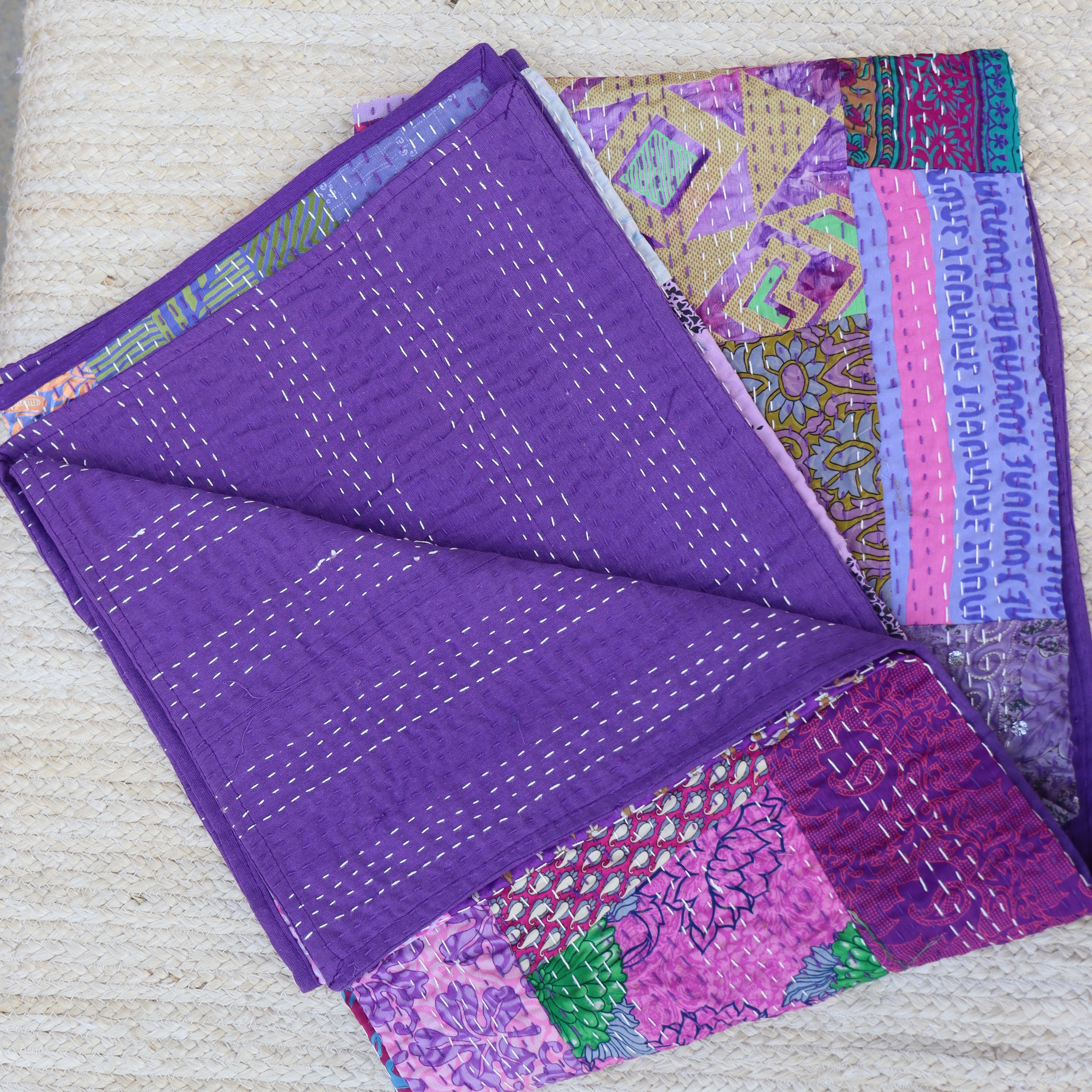 Silk Patchwork Quilt