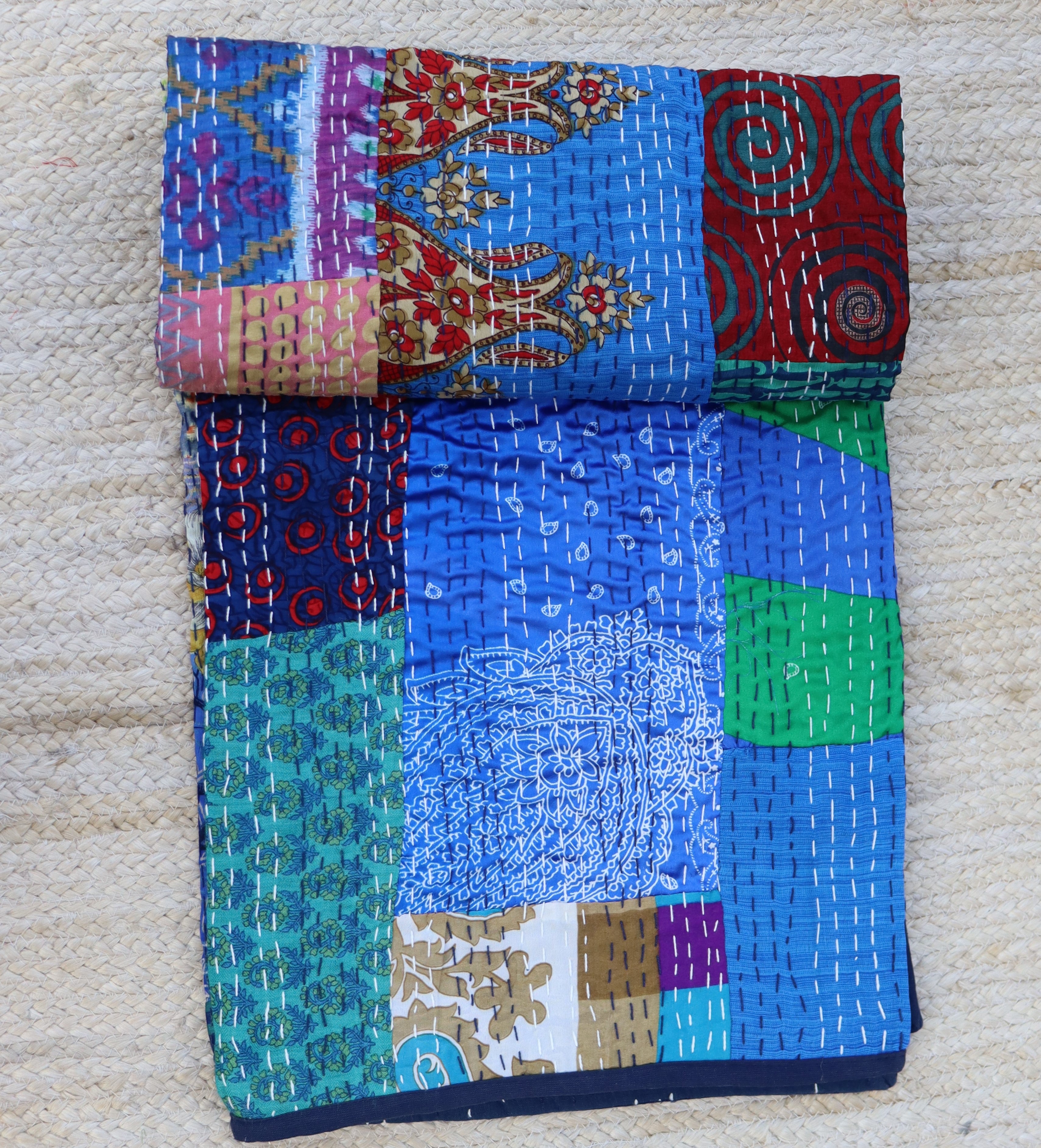 Vintage Cotton & Silk quilt