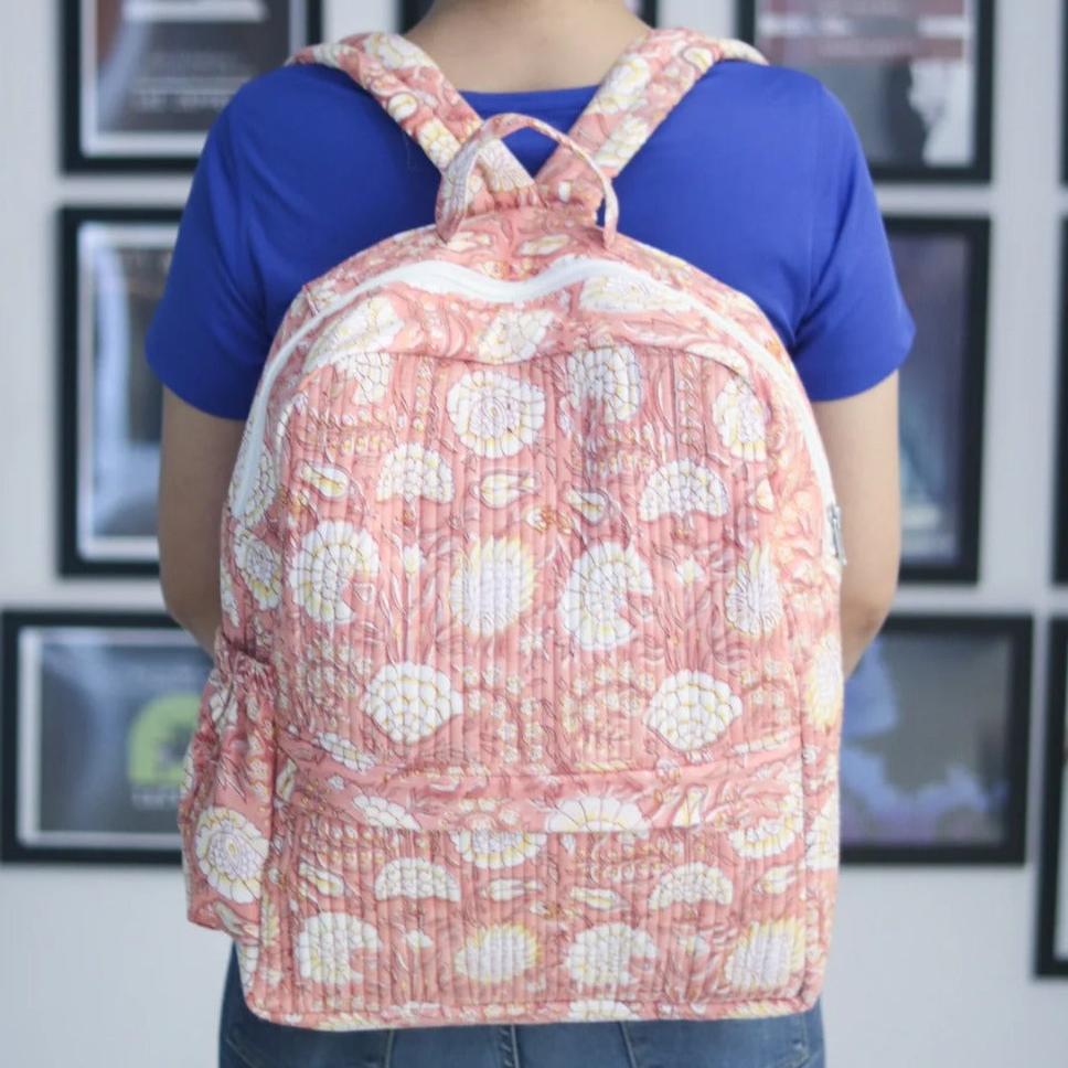 Floral Print Backpack For Student