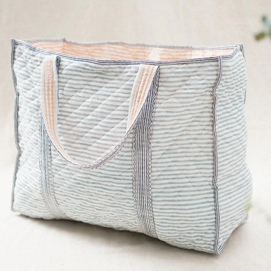 Block Printed Cotton Shoulder/tote Bag