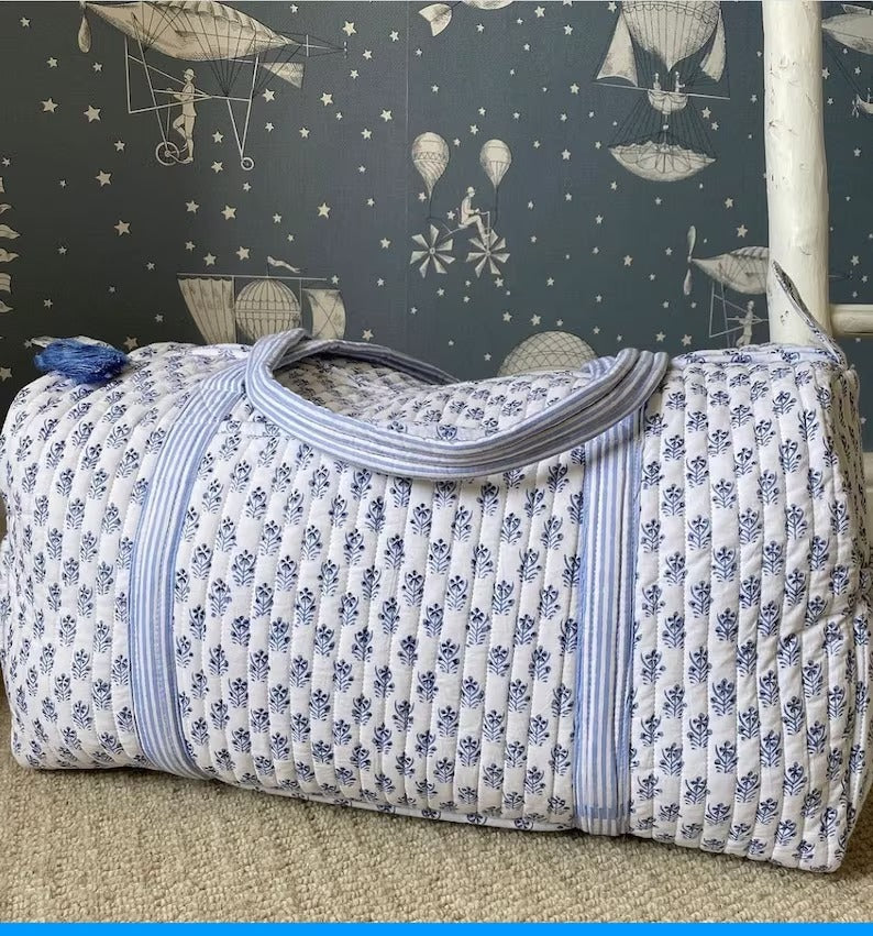 Hand Blocked Duffle Shoulder Bag