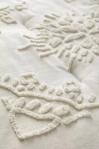 3- piece White Tufted Cotton Duvet Cover set