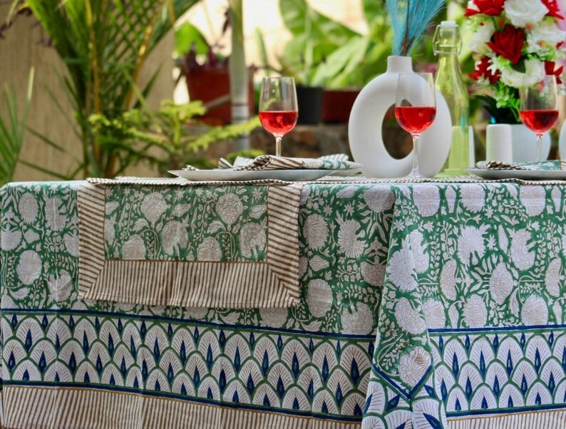 Handmade Cotton Round Table Cover