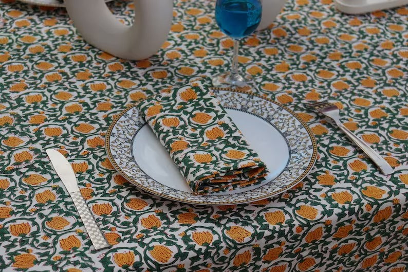 Square Block Printed Napkins