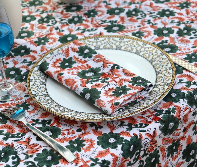 Cotton Block Printed Napkins