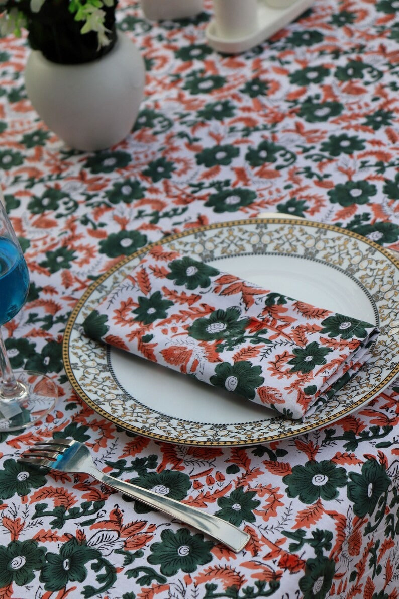 Cotton Block Printed Napkins