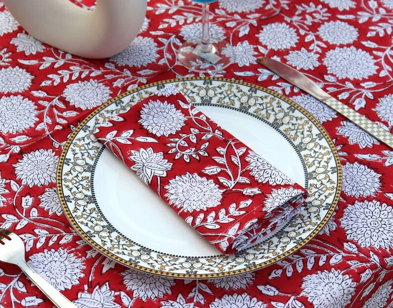 Napkins set In Block Print
