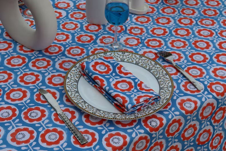 Indian Handblock Print Table Napkins