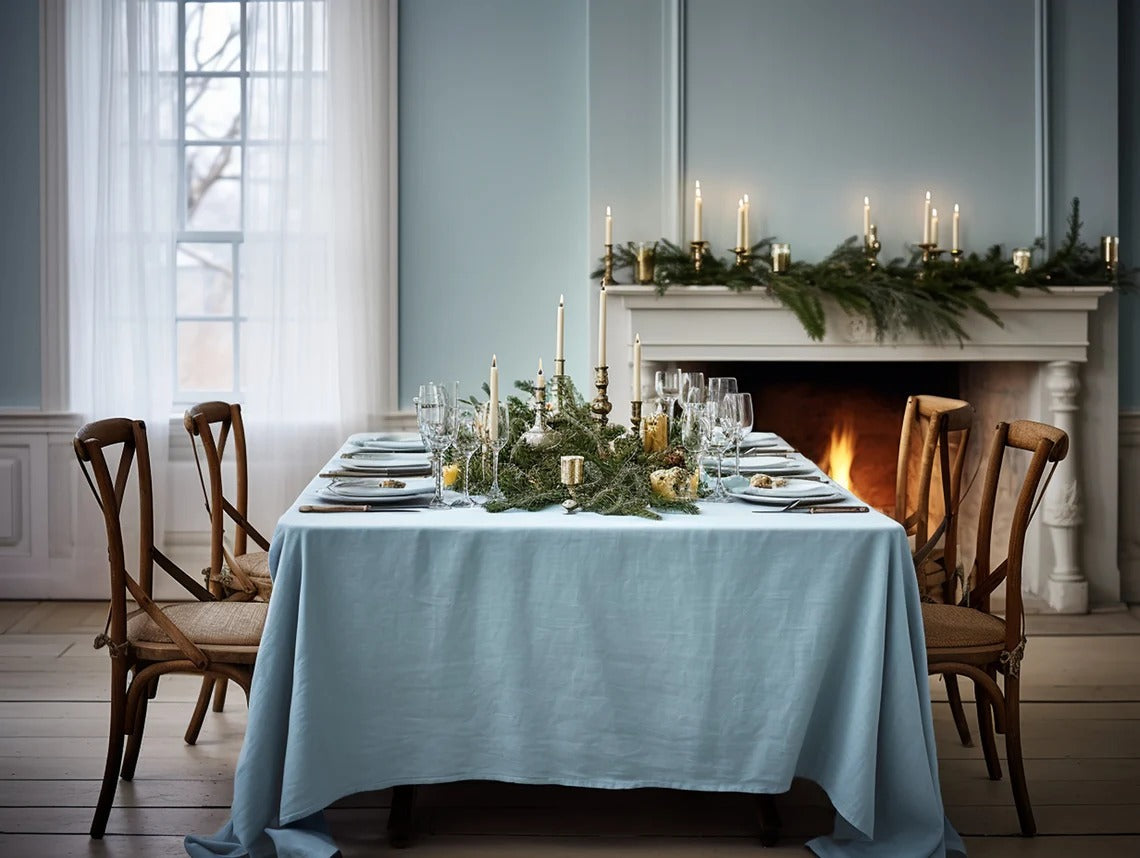 100% Cotton Sky Table Cover