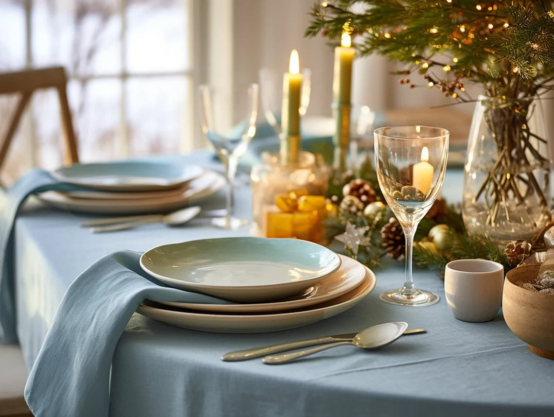 100% Cotton Sky Table Cover