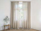,Natural 100% Cotton Custom Curtains