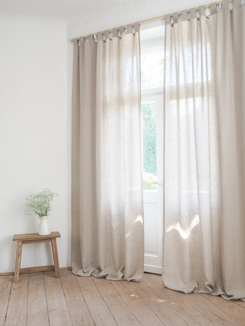 ,Natural 100% Cotton Custom Curtains