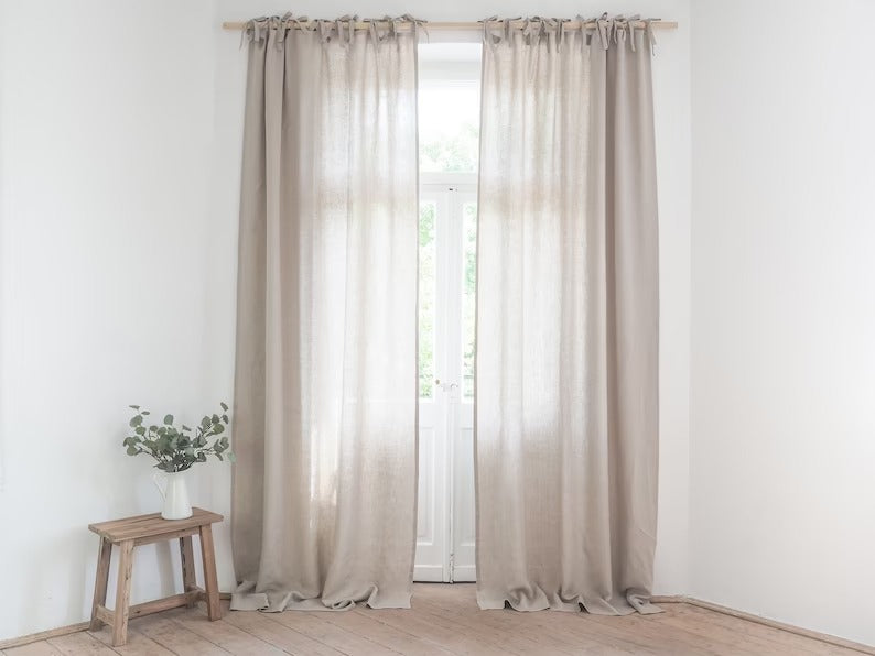 ,Natural 100% Cotton Custom Curtains