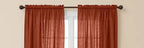 Washed Rust Curtains For Bedroom