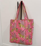 Indian Cotton Quilted Women's Tote Bags