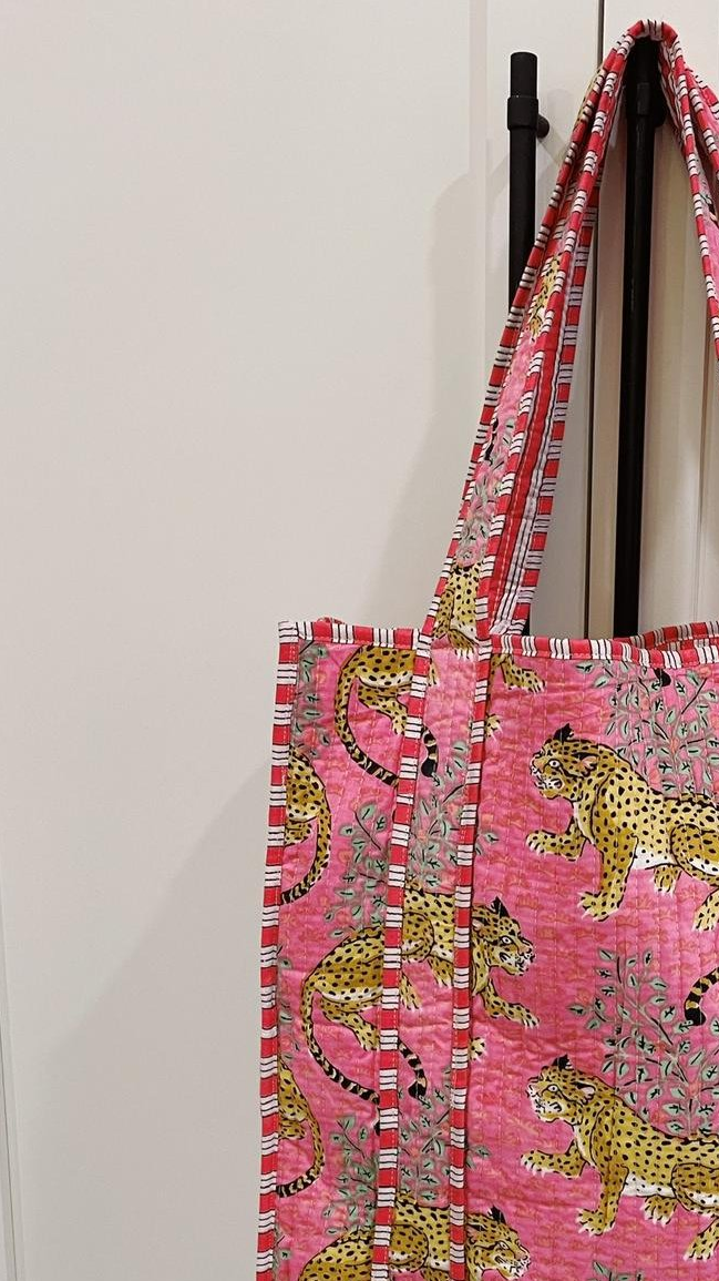 Indian Cotton Quilted Women's Tote Bags